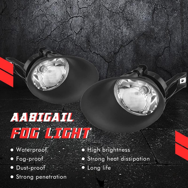 A ABIGAIL Driving Fog Lights Lamps Replacement for 2002 2003 2004 2005 2006 2007 2008 Dodge Ram 1500 2500 3500 Pickup Truck 55077475AE 55077474AE - Image 2